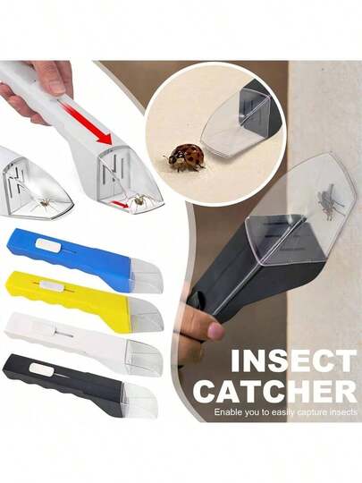 High-Quality Insect Trap - With A Separate Packaging Box, Handheld Portable Insect Trap And Release Device, Suitable For Small Reptiles Such As Bees And Spiders - A Home Cleaning Tool, Suitable For All Corners Of The House And Outdoor Gardens
