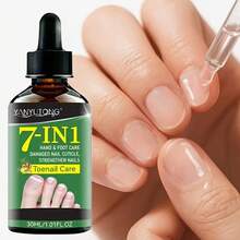 7Days Nail Care Oil With Ginger, Nail Care Solution For Hands & Feet - Hypoallergenic Moisturizing For Dry, Weak & Brittle Nails - Daily Use To Strengthen & Hydrate Nails With Long-Lasting Shine, Gentle Formula For Clean & Healthy Nails 1.01oz/Pc - 10g - 查看 7