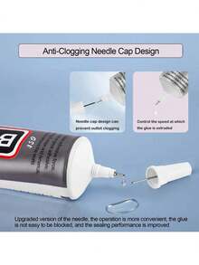 B6000 Handmade Crystal Glue, 25/50/110ml Transparent B-6000 Super Jewelry Glue, Transparent Industrial Adhesive Suitable For Fabric, Phone Repair, Jewelry Making, Crystal Stone Setting, Nail Art, Stone, Wood, Glass, Etc. - B6000 - View 5