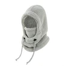 Men's Fleece Balaclava Hat - Windproof Skiing Cycling Neck Cover, Suitable For Wearing In Cold Weather