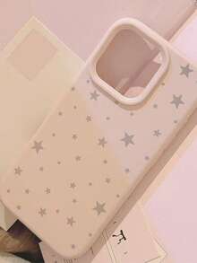 1个粉色磨砂个性化全屏星形图案手机壳，兼容 17 Pro Max/16 Pro Max/15 Pro Max/16/15/13 Pro/14、17 Pro/14/13/12/11手机保护套 - 彩色 - 查看 5