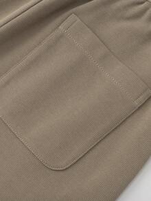 Balabala 2025 Tween Boy Sweatpants, Loose Jogger Pants - Soft Cotton Casual Trousers - Khaki - View 10