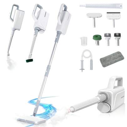 Steam Mop For Floor Cleaning, Household Steam Cleaner With Handheld 6-In-1 Multi-Function Attachment For Hardwood Floors, Clothes, Windows, Tile Grout, Furniture, Carpet Cleaning