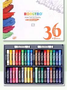 52/38/26pcs/Set Macaron Professional Oil Pastels, Suitable For Art Students, DIY Soft Wax Crayons, Multi-Color Painting Pens, Smooth Oil Paints, Super Soft White, Rich Oil Pastels, Suitable For School, Painting, Art Creation Drawing Tool Set // Back To School Supplies.