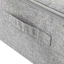 Boîte de rangement en tissu vidaXL 70 x 40 x 18 cm Gris - Gris - Voir 9