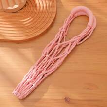 手工编织带提手饮料袋，可重复使用单杯网袋，旅行咖啡杯悬挂携带，邮轮饮料收纳袋，装饰您的杯子，春夏精选，伴娘礼物，房间装饰，卧室装饰，海滩，旅行，男女皆宜，度假 - 彩色 - 查看 8