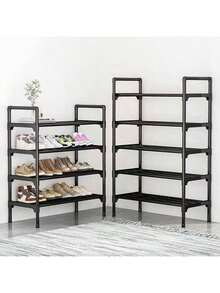 1 Set de 2/3/4/5/6 niveles de estantería simple para zapatos, organizador de zapatos de varios niveles independiente para el hogar, adecuado para dormitorios de estudiantes - Multicolor - Ver 1