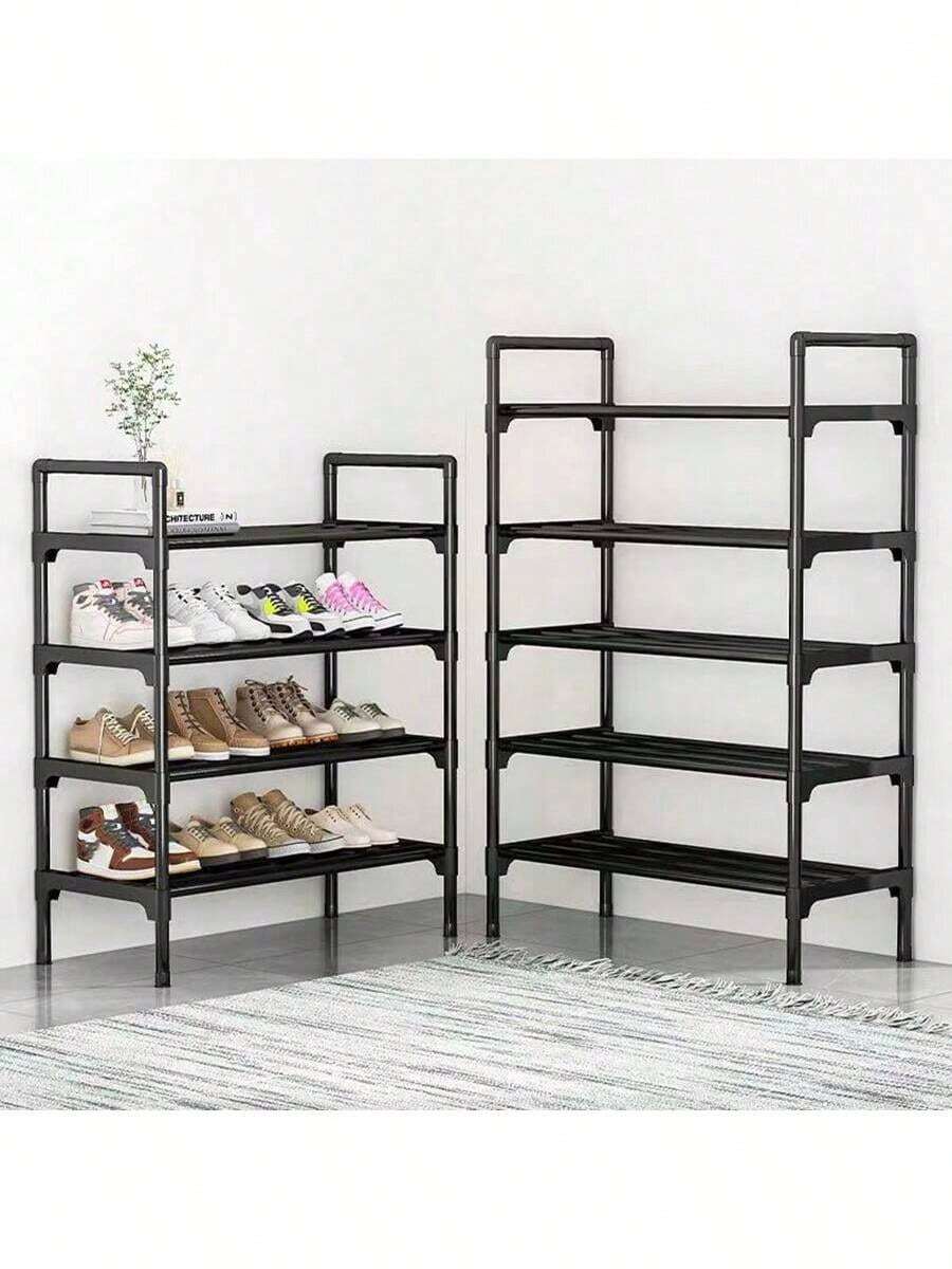 1 Set de 2/3/4/5/6 niveles de estantería simple para zapatos, organizador de zapatos de varios niveles independiente para el hogar, adecuado para dormitorios de estudiantes - Multicolor - Ver 1