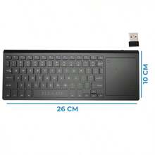 English Language, Black. No Mouse Combo Included. 2.4GHz Wireless Keyboard, Full-Size, Mini, With Keypad - White - View 4