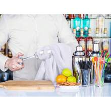 Utopia Towels Kitchen Bar Mops, Pack Of 12, 16 By 19 Inches, 1OO% Cotton Super Absorbent White Towels, Multi-Purpose Cleaning Towels For Home And Kitchen Bars,12Pack,White - 白色的 - 查看 3