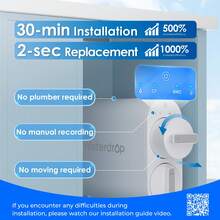 Waterdrop G2 Reverse Osmosis System, 7 Stage Tankless RO Water Filter System, Under Sink Water Filtration System, 400 GPD, 1:1 Pure To Drain, Reduces TDS, FCC Listed, USA Tech, WD-G2-W - White - View 7