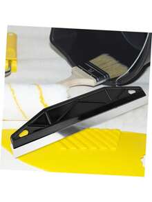12英寸重型黄色油漆防护角修边器，配备符合人体工程学的手柄和边缘设计 - 塑料/金属材质，适用于精确的墙边修整、壁纸切割和边角处理。适用于家庭和商业用途，结构坚固。