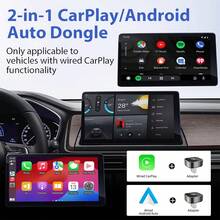 2-In-1 Wireless CarPlay Upgrade Version Smart Android Auto Adapter, Wired To Wireless CarPlay Dongle, Mini USB Design, Compatible With IPhone And Android Phones - A - View 3