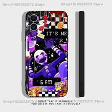 Funda de teléfono compatible con  17,16,15,14,13,12,11,X,XR,XS,Plus,Mini,Pro,Max, diseño genial de Five-Nights-At-Freddys Fnaf, funda negra a prueba de golpes, funda compatible con  17 pro max, funda de  17 pro, funda de  17, funda de  16 pro max - z2 - Ver 5