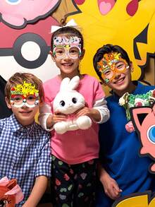 pokemon Bộ phụ kiện chụp ảnh ly giấy (8 chiếc) – Phụ kiện chụp ảnh theo chủ đề anime, trang trí vui nhộn cho tiệc sinh nhật, lễ hội hóa trang. - Nhiều màu - Xem 3