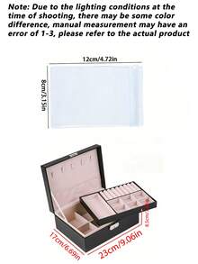 3-Tier Jewelry Storage Box, Watch Organizer, Earring Holder, Necklace Display, Bracelet Tray, Ring Case, Dresser Vanity Jewelry Box, Large Capacity 3-Layer Jewelry Organizer - Multicolor - View 10