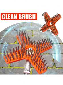 VARIEA 10英寸尼龙割草机清洁刷 - 1英寸安装孔直径，尼龙清洁刷，耐磨材质，草坪和花园护理配件 - 有效去除污渍，庭院维护，地板清洁 - 冬季除雪 - 圣诞礼物 - 彩色 - 查看 6