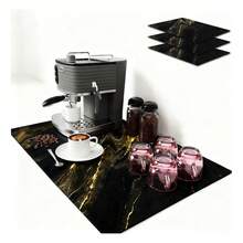 Tendencia3pc Tapete Escurridor De Trastes Para Bar Plato Cocina 40x60Calidad premium - patrón de mármol - Ver 3