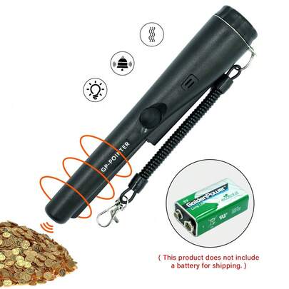 Handhållen metalldetektor, bärbar skattjägare, utomhusverktyg för att upptäcka stränder, utomhusäventyr och skattjakter efter mynt, guld, silver, smycken