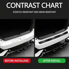 Universal Rubber Bumper Protector For Trunk/Tailgate, Anti-Scratch Trunk Entrance Protective Strip, Accessory Decorative Cover