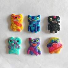 2/5/9 pièces Aimants de réfrigérateur mignons de monstres, autocollants de réfrigérateur en résine d'organismes moches mais mignons, décoration créative pour armoires de cuisine, cadeau cool pour les garçons et les adolescents, décoration d'intérieur, cadeau de Noël - Monstre - Voir 3