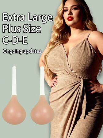 1 par de sujetador invisible de silicona ajustable para tallas grandes de mujer, con fuerte efecto de elevación, reutilizable para vestidos, ocasiones, regalos