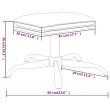 banquinho vidaXL cor creme, 60x60x36 cm, tecido de microfibra. - Bege - Ver 6