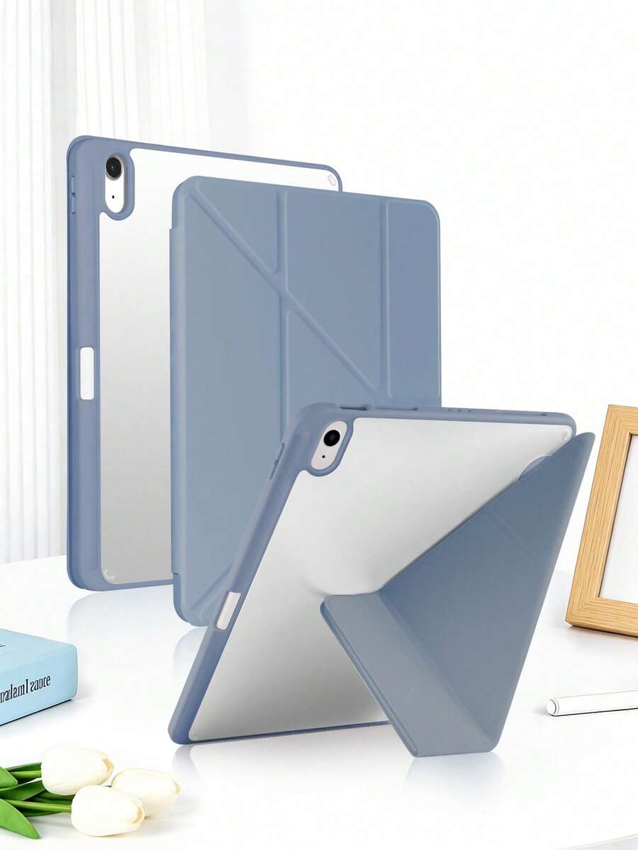 1個壓克力薰衣草柔觸平板保護殼,多角度支架適用於 Ipad Mini6/Mini7/Air/Air2/9.7/10.2/10.5/Air4/Air5/10.9/Pro11/10th/12.9/Air 11-In.(M2)-2024/Air 11-In.(M3)-2025/ (A16) 11 吋第11代 2025 /Air 13-In.(M2)-2024/Pro 11-In.(M4)-2024/Pro 13-In.(M4)-2024,部分機型含鏡頭框,支架 20% 折扣,內建筆槽,不含觸控筆 - 燻衣紫 - 查看 1