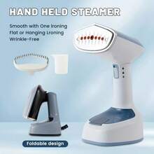 Steamer For Clothes, 1500W Foldable Clothes Steamer, Powerful Handheld Clothing Steamer, Foldable Portable Clothing Wrinkle Remover, 15S Preheating, 20g/Min Strong Penetration Steam, 5.9ft Rope, Essential For Home, Travel & Office - 查看 3