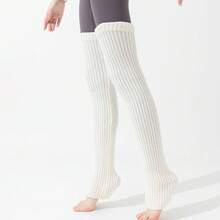 Fashionable Windproof And Warm Layered Sock Socks With Extended Length For Footwear, Women's Autumn/Winter Outerwear, Versatile Layering, Shark Pants, Tall Thigh Socks - 藍色 - 查看 7