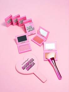 Misslyn Babe 闪亮粉状腮红，单色腮红盘，闪亮腮红，豹纹图案，新手友好，梦幻色彩腮红，持久显色，可用于修容和提亮，旅行便携，适合旅行和户外活动，防水防汗，可爱小巧，显色度高，Y2K风格，适合派对、节日等场合，质地柔滑，环境光下效果更佳。 - #2 How Dare - 查看 8