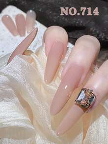 زجاجة طلاء أظافر شفاف من جيلي آيس 15 مل من ماركة XIANZHIHE، قابل للتقشير تحت أشعة UV LED، خالي من الفورمالديهايد، بشكل بيضاوي، ذو نهاية لامعة، بنقشة صلبة، مناسب لصالونات الأظافر ومستلزمات تقنية الأظافر DIY