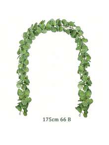 175cm Artificial Begonia Leaf Vine Fake Rose Stem Silk Apple Leaf Long Wedding Wreath Garland Home Garden Valentine Party Decor - Multicolor - View 11