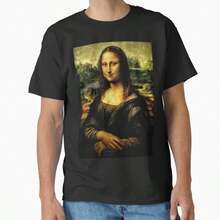 Classic Mona Lisa T-Shirt - Black - View 1