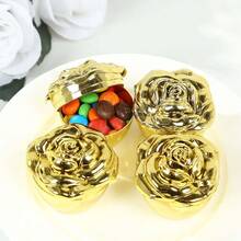 50 Pack 4" Mini Metallic Gold Butterfly Truffle Cup Dessert Liners Square Cupcake Tray Wrappers 225GSM Party Baking Supplies - Vàng - Xem 6