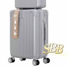 Carry-On Suitcase With 360° Wheels. The Wheels Are Removable. ABS. - 灰色 - 查看 2