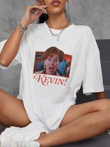 女款純色圓領短袖寬鬆T卹，100%棉質上衣，電影影視劇人物人像圖案印花，春夏裝日常休閒女裝，街頭服飾，外出度假，camisetas invierno mujer，noistamujer，camiseta oversize mujer，motif mujer，isa，noistamujer，camiseta oversize mujer，motif mujer，ispaan muj未來，sanopa' mujer，jersey，fiesta，sudaderas de mujer，conjunto mujer invierno，ropa verano mujer，verano mujer，y2k，mujer，elenzga curve，ropa curvy mujer，sudadera mujer talla grande，friga curve，ropa curvy mujer，sudadera mujer talla grande，friends，elenzga curve，vacation，casual，辦公室/休息室/居家/戶外運動/復古風/簡約，趣味設計，四季通用休閒上衣，情人節情侶短袖，男女同款短袖，約會，浪漫出行，節日送禮，白色上衣，deporte，top negros elegantes - 白色 - 查看 8