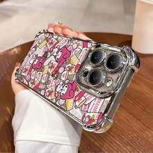 Cartoon Pink Melody Sanrio Soft Phone Cover Case For 16 Pro Max 12 15 Plus 17  11 14 13 - Mix03 - View 8