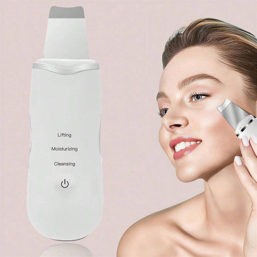 Rechargeable Facial Silicone Skin Scrubber, Blackhead Remover Tool With 3 Wireless Modes, Waterproof Pore Cleaner For All Skin Types, Deep Cleansing And Exfoliating, White - Great Gift Choice For Women - trắng - Xem 1