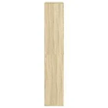 Larryhot Estantería de madera de ingeniería roble Sonoma 100x33x175 cm, Fácil de montar, elegante y hermoso, y conveniente para almacenar artículos, es una opción ideal para el almacenamiento y la decoración del hogar. - Marrón - Ver 4