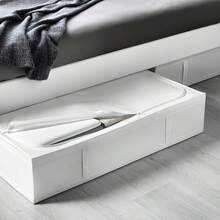 1 Stück faltbare Aufbewahrungsbox mit Reißverschlussdeckel für unter das Bett, großes Fassungsvermögen für Kleidung, Bettwäsche, saisonale Artikel, feuchtigkeitsbeständig, staubdicht, einfache Aufbewahrung, optimiert den Schlafzimmerplatz, multifunktionaler Aufbewahrungsbehälter - Weiss - Übersicht 3