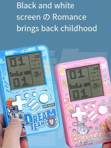 New 4.1 Inch Large Screen Retro Brick Game Console, Classic Handheld Game Player Office Game,Nds Game,Electronic Pet Game - Multicolor - View 3