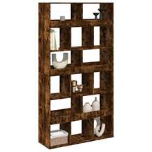 Larryhot Libreria Rovere Fumo 100x33x187,5 cm in Truciolato, Facile da assemblare, dall'estetica elegante e raffinata, pratica per riporre gli oggetti, la scelta ideale per l'organizzazione e la decorazione domestica - Castano - Visualizzare 3