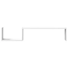 Larryhot Estantes de pared 2 uds madera contrachapada blanco 100x15x20cm, Fácil de montar, elegante y hermoso, y conveniente para almacenar artículos, es una opción ideal para el almacenamiento y la decoración del hogar. - Blanco - Ver 4
