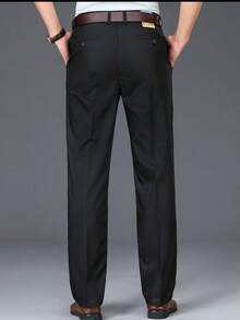 Calça Social Masculina Alfaiatada Tradicional do 36 ao 58 – Elegância e Conforto - Preto - Visão 3