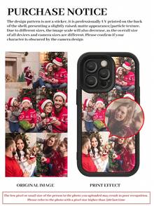 1pc Customized Photo Puzzle Phone Case, Suitable For IPhone 16 Pro Max/16 Plus/16 Pro/17 Pro Max/17 Pro/17/17 Air, Wedding Customized Image, Gift For Couples, Friends, Family, Graduation - Black - View 5