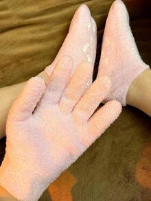 1双含精油的保湿袜，足部去角质面膜（适用于干燥、皲裂的足部），凝胶护腿套（用于足部保湿护理） - 彩色 - 查看 9