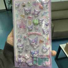 1pc New Japanese Anime Cartoon And Anime Peripheral High Aesthetic Stereoscopic Stickers, Cute And Lovely DIY Stickers For Japanese Anime, Mobile Phone Stickers, Creative Stickers, Waterproof Stickers - Multicolor - View 7