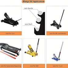 2pcs Max Version Extra Large Heavy Duty Metal Floor Jack Stand And Jack Stand Wall Mount Hanger Rack, Black Electroplated, Holds Up To 22lbs, 2 Pieces Handle Storage Heavy Duty Steel Jack Stand Holder And Jack Stand Support Wall Mount Hanger Rack, Dual Piece Handle Included - A - View 9