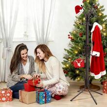 XGTPercero no empotrado con 15 gancos y 4 patas soporte de ml para entrada pllo recámara y oficina para caqus soreros bolsos árbol de camarra café - Marrn - Ver 2